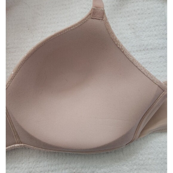 Wacoal Back Appeal Bra 40C Beige Shimmer Wire-Free Contour Cup Full Coverage EUC - Picture 10 of 11
